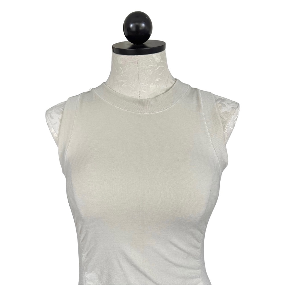 Athleta Foresthill Ascent Wool Seamless Tank Top Mesh Back Cream Size XS - Picture 7 of 15